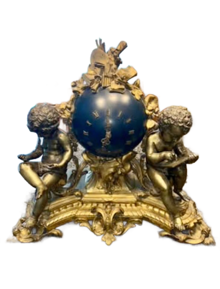 ANTIQUE FRENCH MANTLE CLOCK BY DENIERE