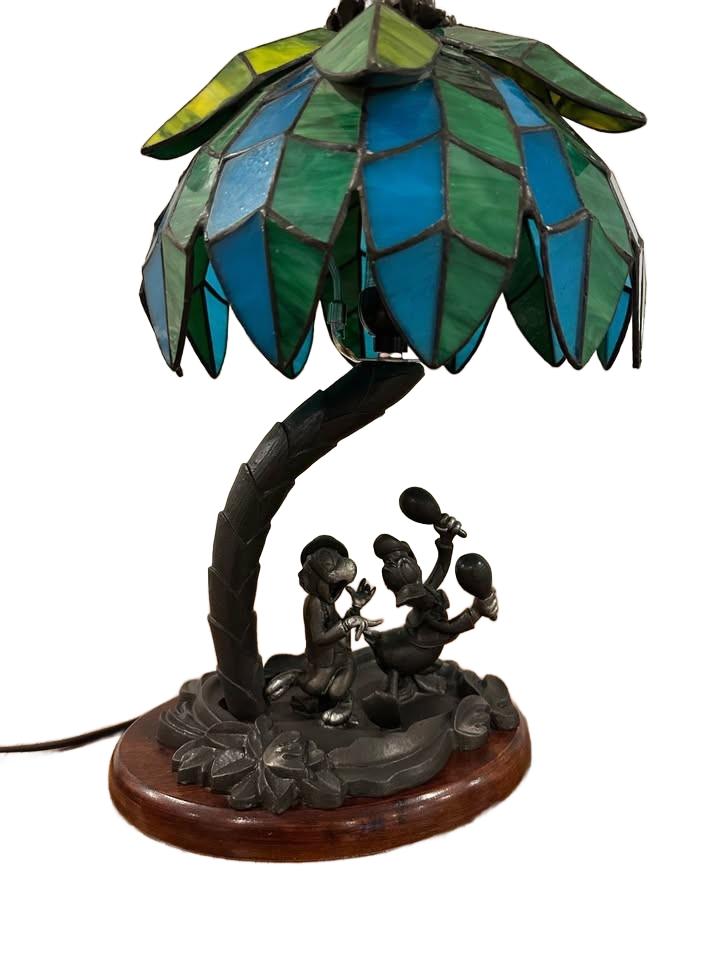 Tiffany style Saludos Amigos stained glass lamp