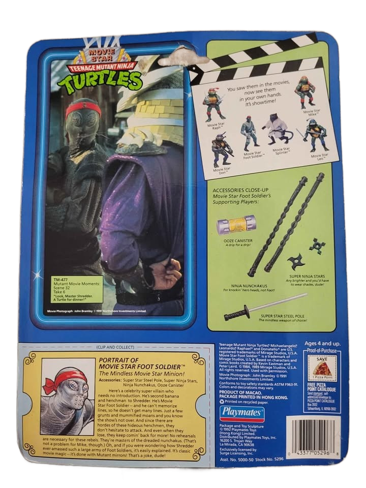 TMNT Super Shredder and Foot Soldier Action figures