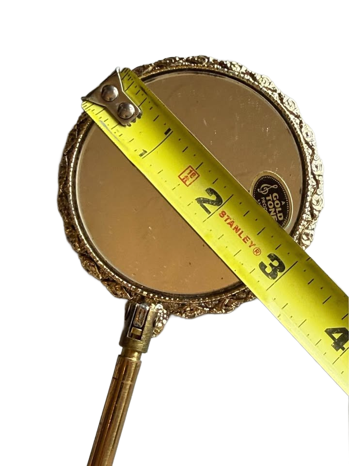 Vintage Brass Antique Telascopic Mirror with box