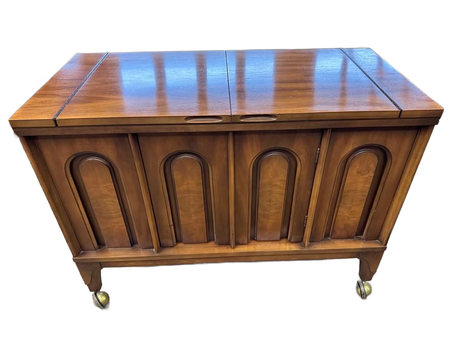 Vintage mid century Kent Coffey Perspecta bar cart