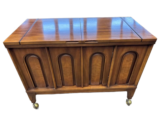 Vintage mid century Kent Coffey Perspecta bar cart