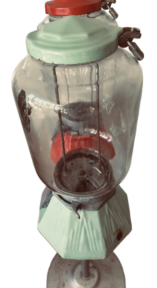 Pair Antique Northwestern Peanut / Gumball Machines w/ stand