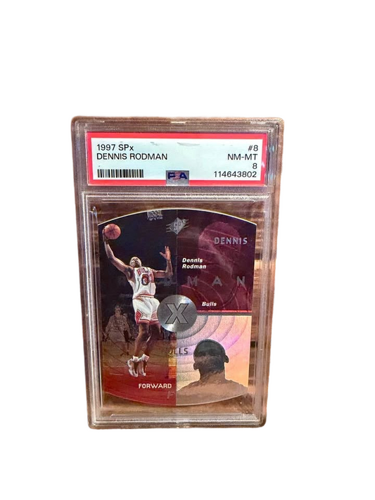 1997 SPx Silver Dennis Rodman PSA 8 Basketball Card