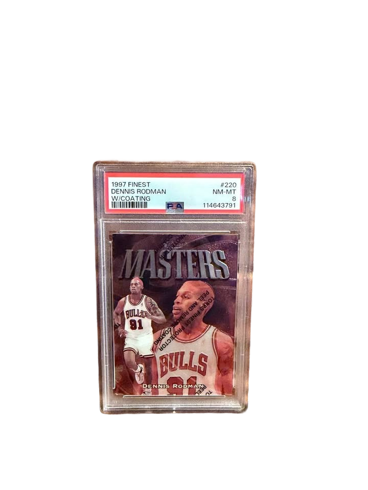 1997 Masters Finest Dennis Rodman PSA 8 Basketball Card