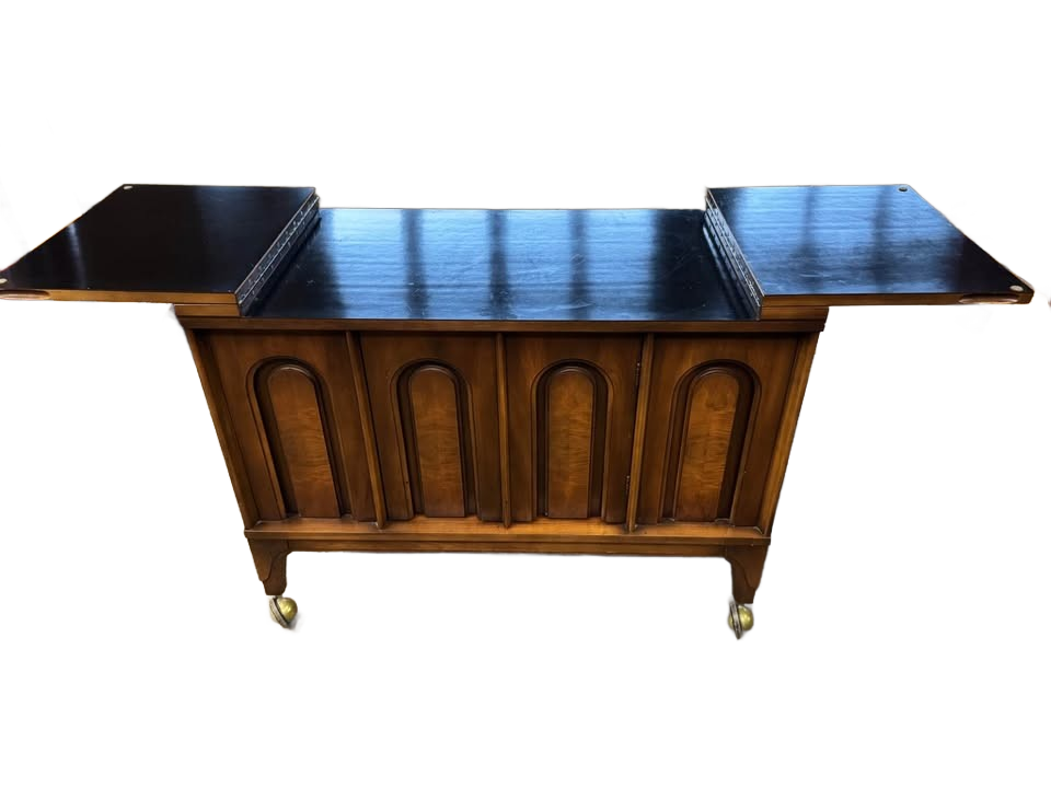 Vintage mid century Kent Coffey Perspecta bar cart