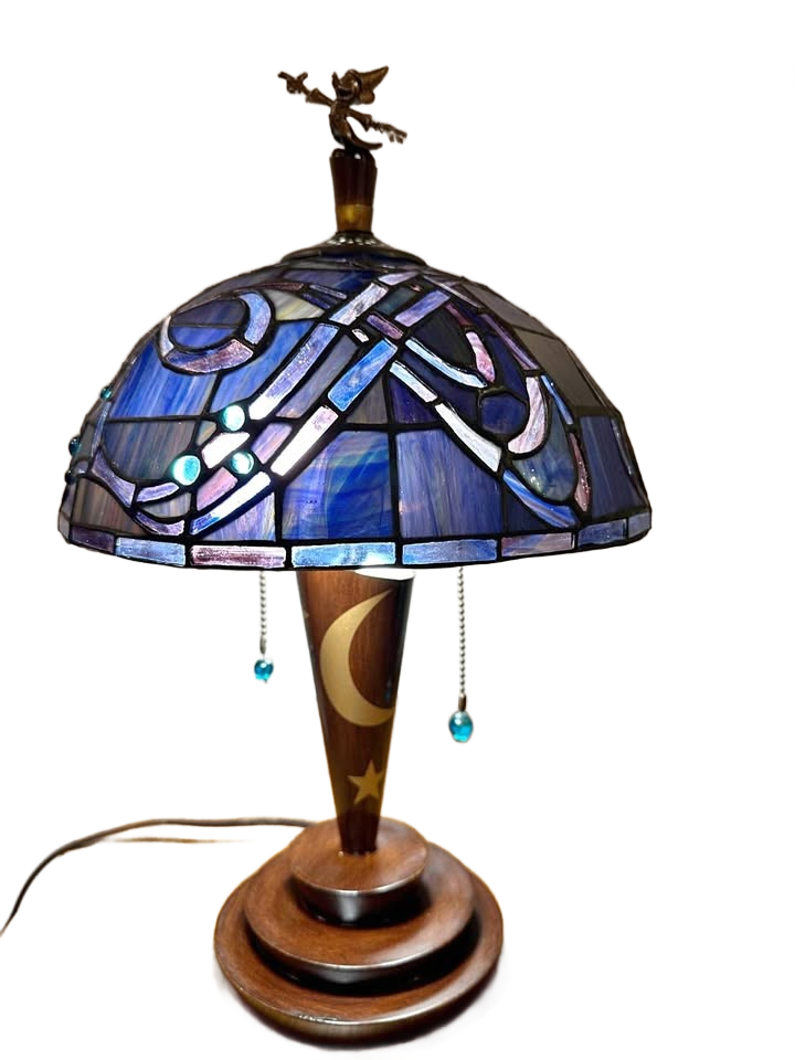 Tiffany style Disney Fantasia Sorcerer Mickey lamp
