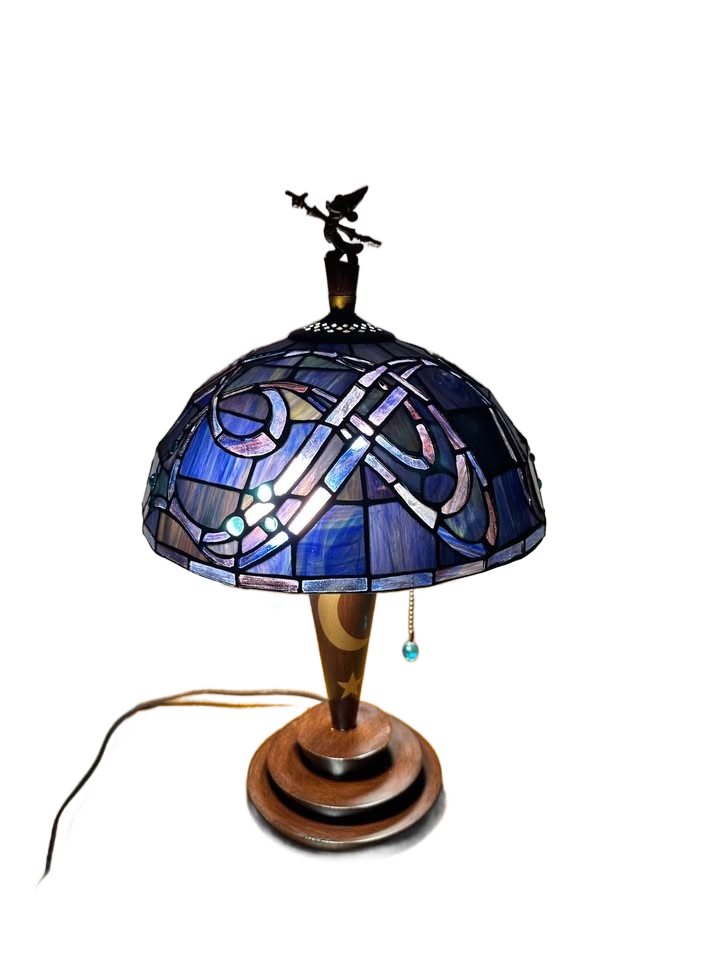 Tiffany style Disney Fantasia Sorcerer Mickey lamp