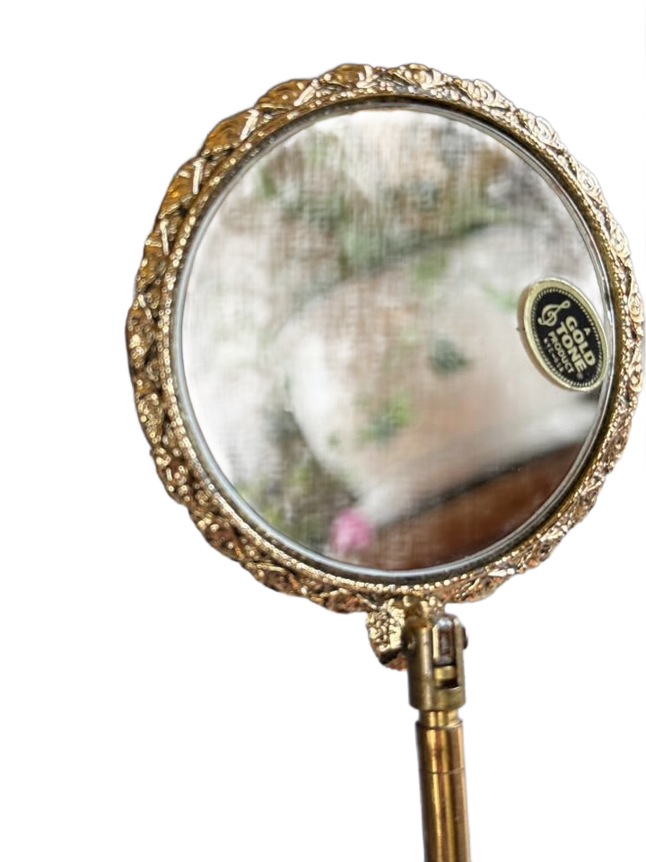 Vintage Brass Antique Telascopic Mirror with box