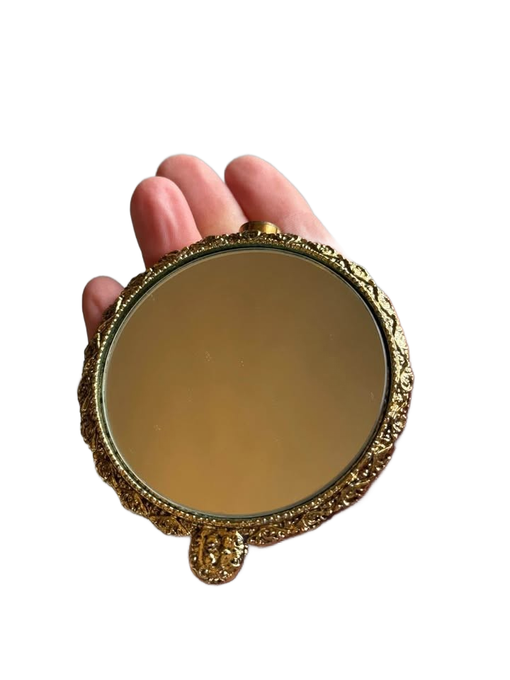 Vintage Brass Antique Telascopic Mirror with box