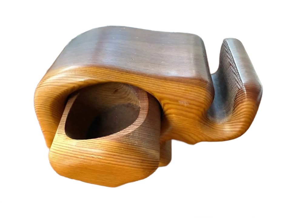 Vintage Redwood Elephant Secret Box