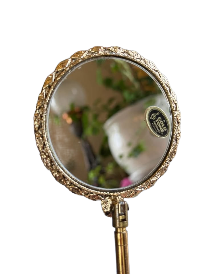 Vintage Brass Antique Telascopic Mirror with box