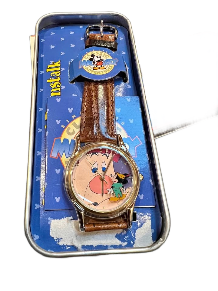 Vintage Mickey and the Beanstalk watch NEW IN BOX