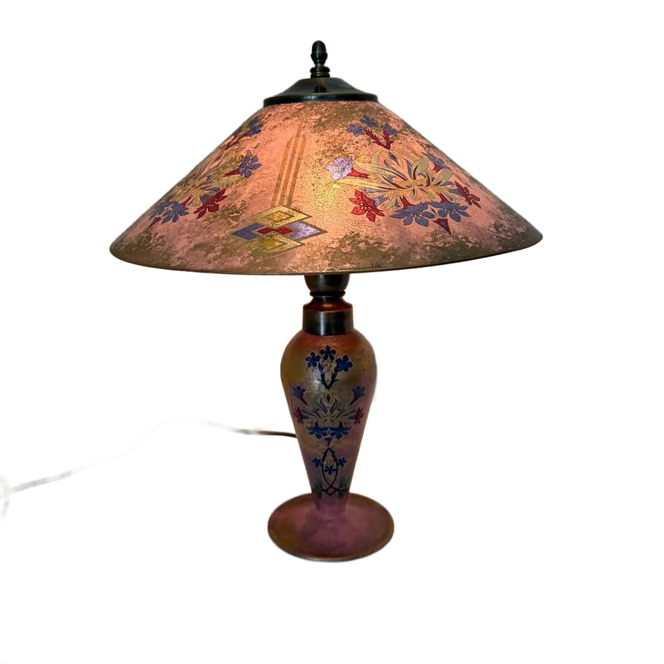 Authentic Murano Glass Table Lamp by Maestro J. Cenedese – Handcrafted