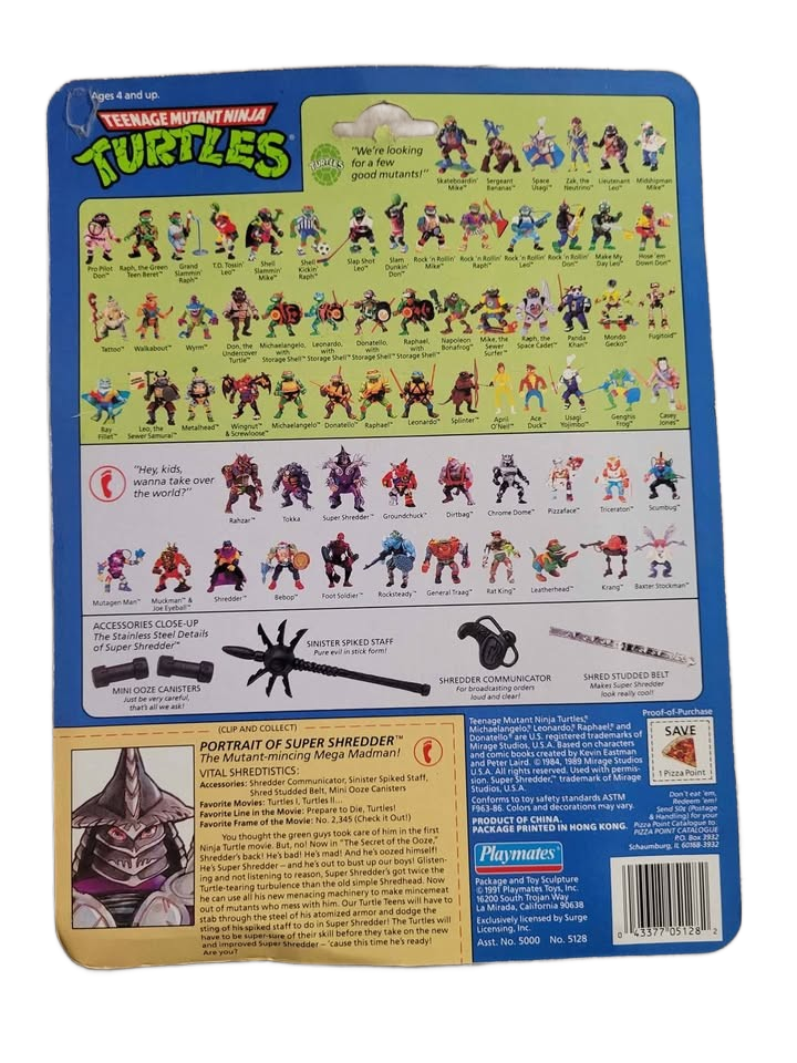 TMNT Super Shredder and Foot Soldier Action figures