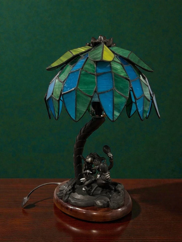 Tiffany style Saludos Amigos stained glass lamp