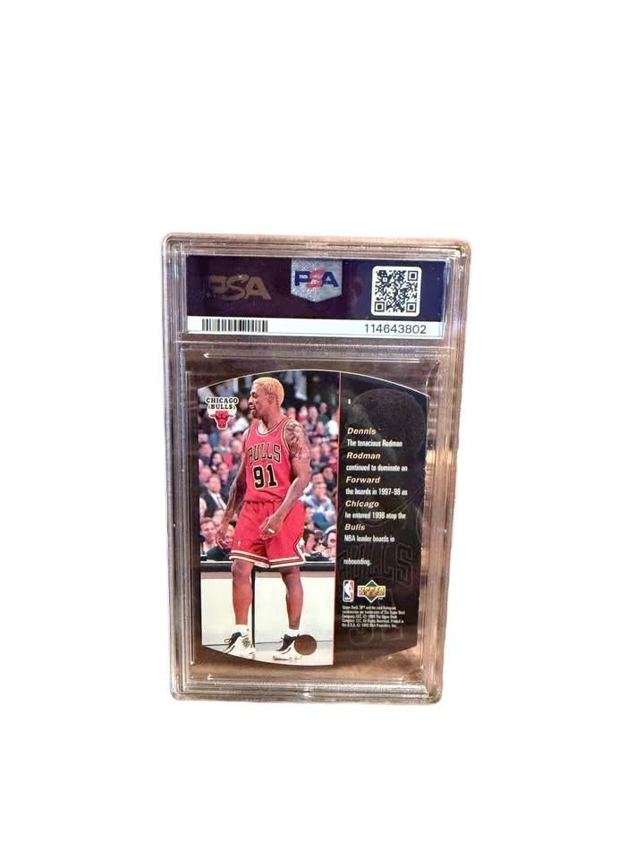 1997 SPx Silver Dennis Rodman PSA 8 Basketball Card