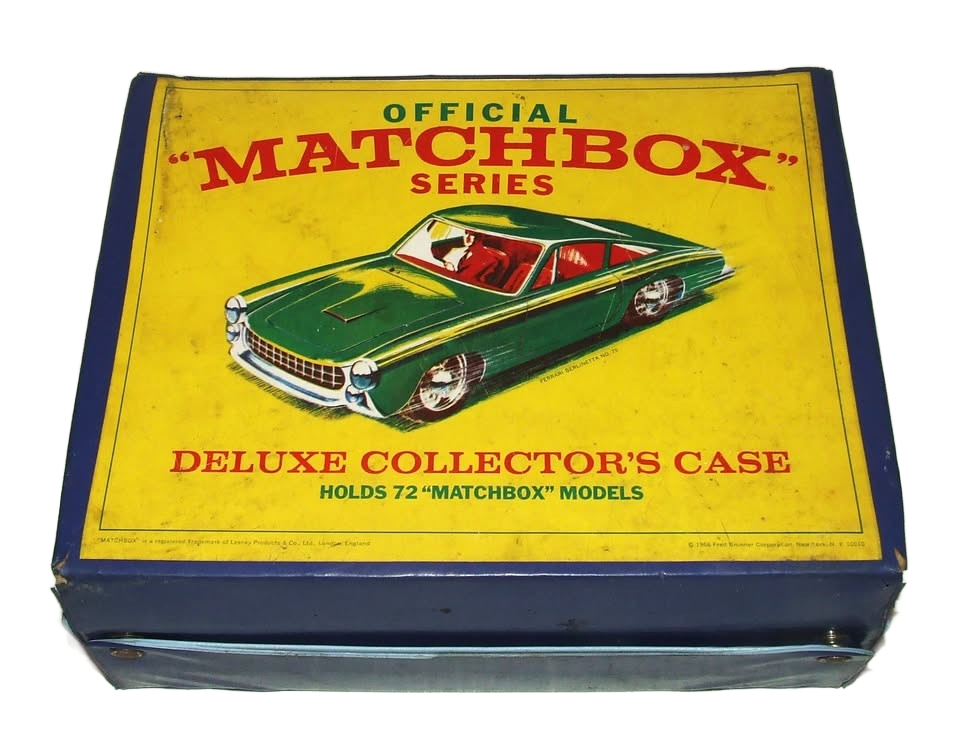 Vintage MATCHBOX 72 Cars Deluxe Collector's Case / Trays 1968