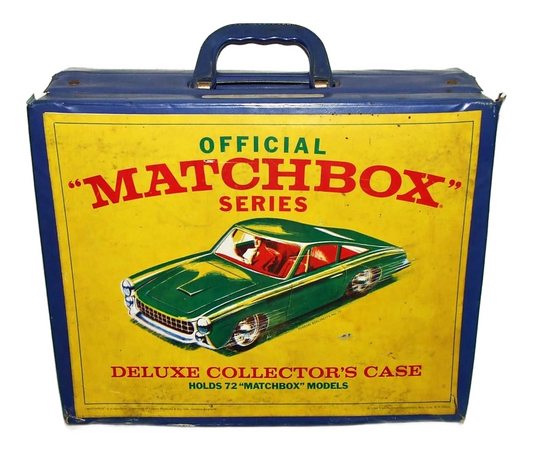 Vintage MATCHBOX 72 Cars Deluxe Collector's Case / Trays 1968