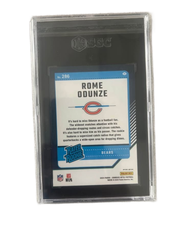 2024 Optic Rome Odunze Green Hyper SGC 9.5