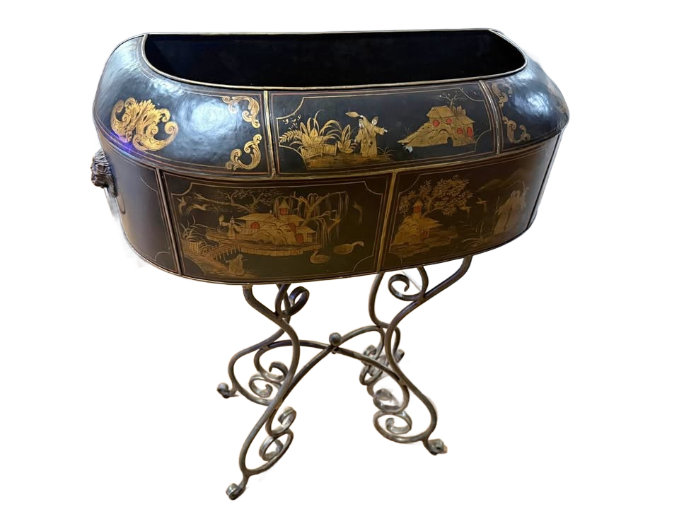 Chinoiserie Tole Floor Planter