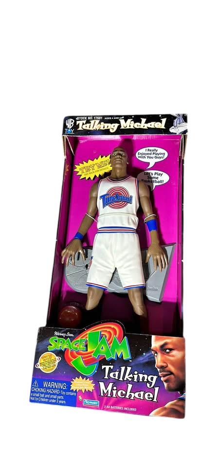 1996 Michael Jordan Space Jam Figure ! Vintage , Talking Electronic