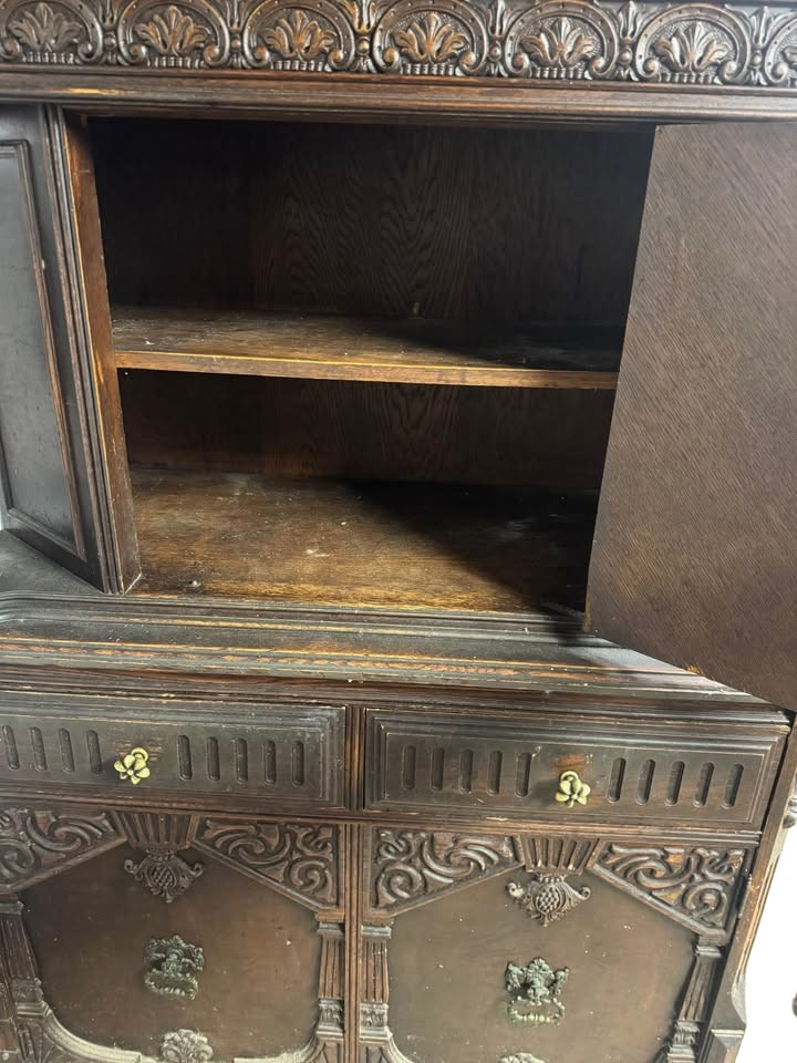 Vintage Ornate Hutch 1920s