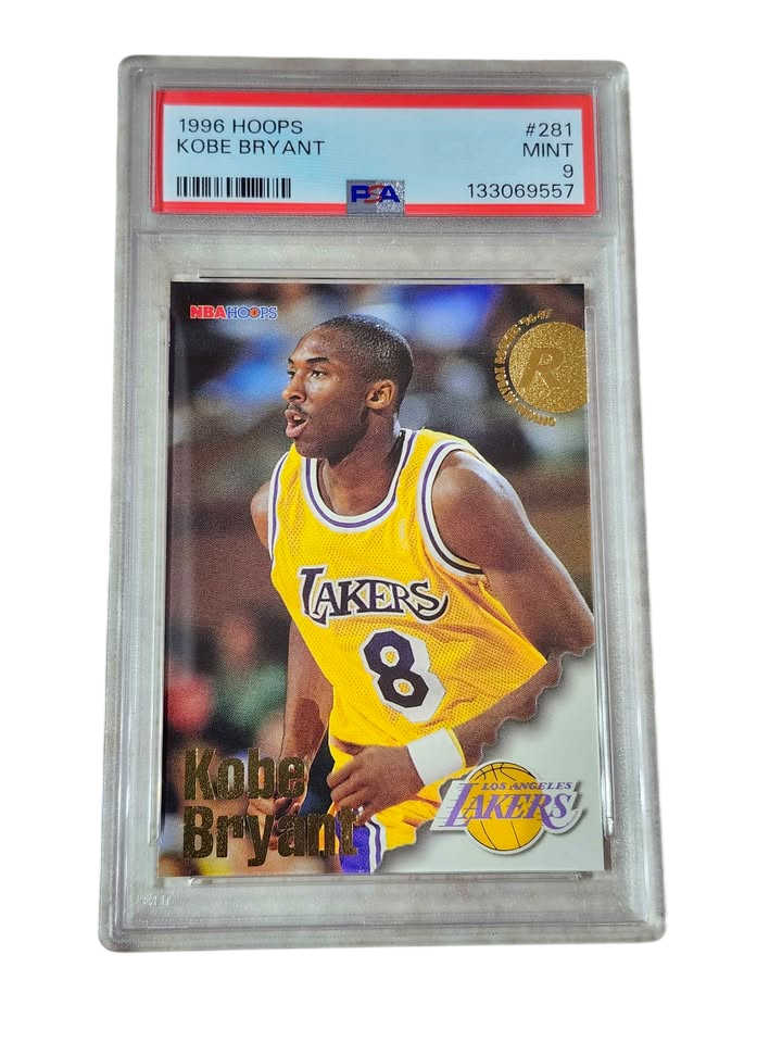 1996-97 NBA HOOPS Kobe Bryant #281 (RC) PSA 9 Los Angeles Lakers