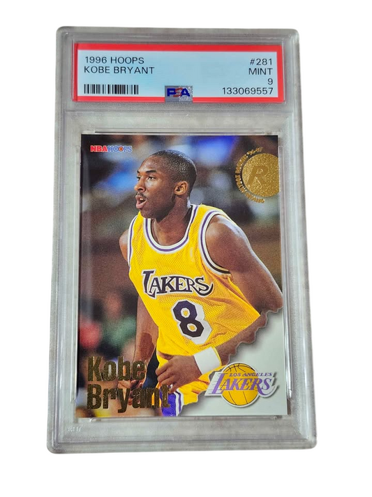 1996-97 NBA HOOPS Kobe Bryant #281 (RC) PSA 9 Los Angeles Lakers