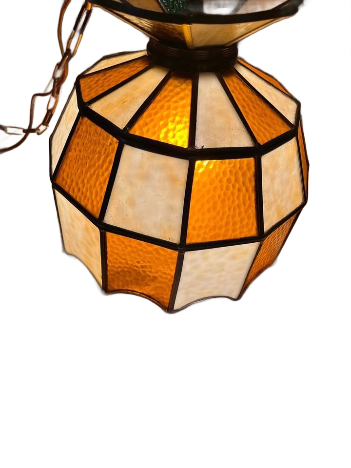 Tiffany style stain glass light