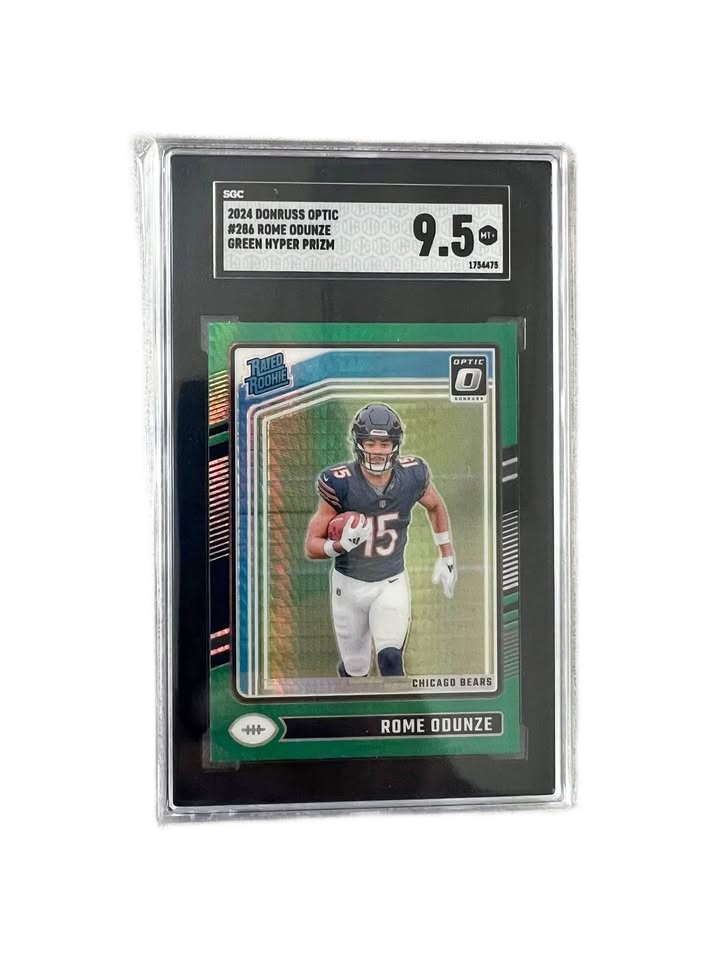 2024 Optic Rome Odunze Green Hyper SGC 9.5