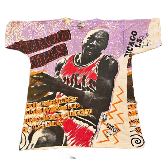 Vintage Michael Jordan AOP Single Stitch Tee Size Medium