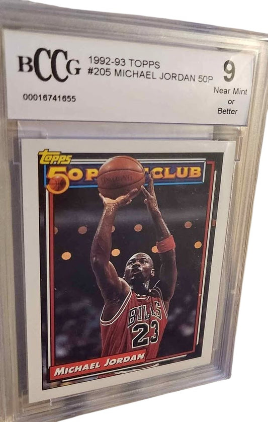Michael Jordan 199293 topps graded 9