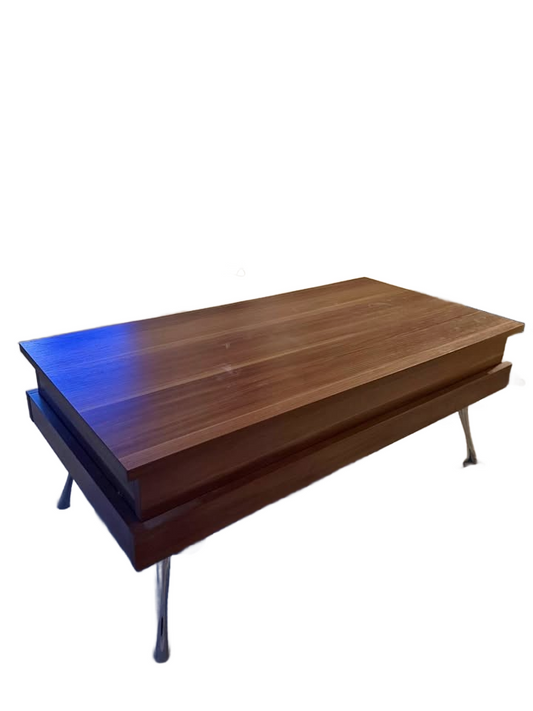 Lift-Top Coffee Table with Hidden Storage