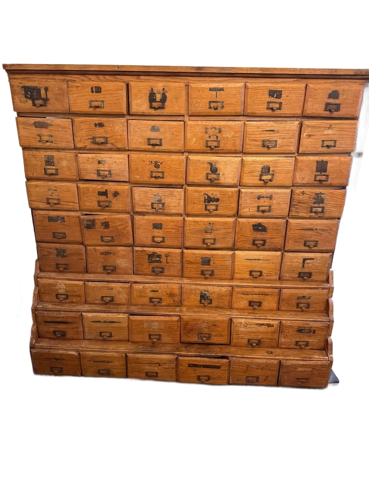 Antique Apothecary/ Hardware store cabinet