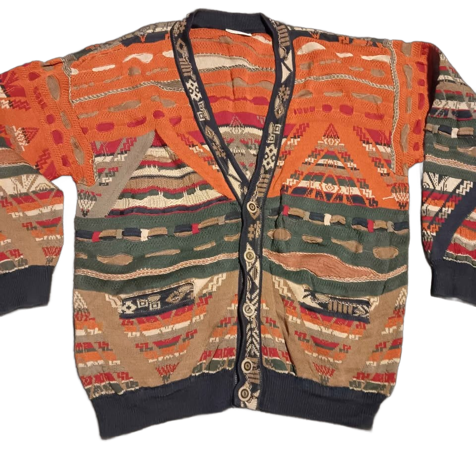 Vintage COOGI Cardigan Sweater.