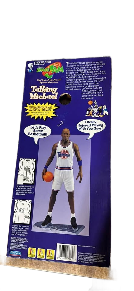 1996 Michael Jordan Space Jam Figure ! Vintage , Talking Electronic