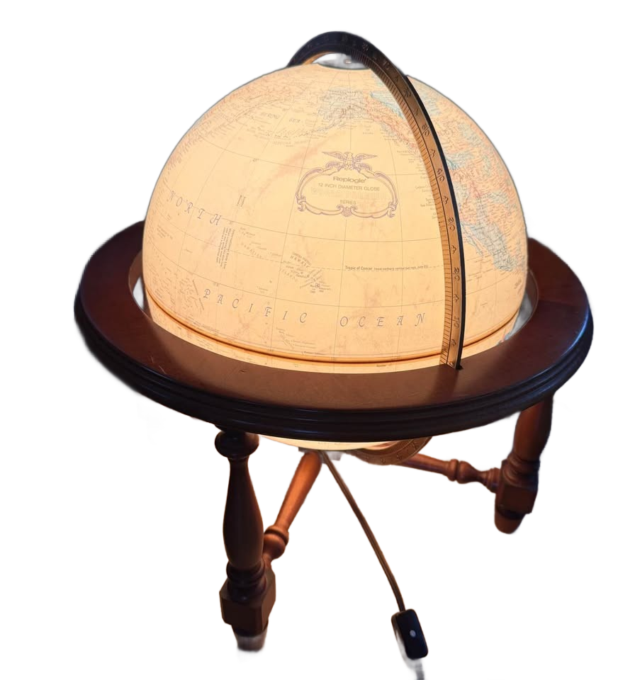 Vintage Replogle 12” Diameter World Classic Series Tabletop Globe