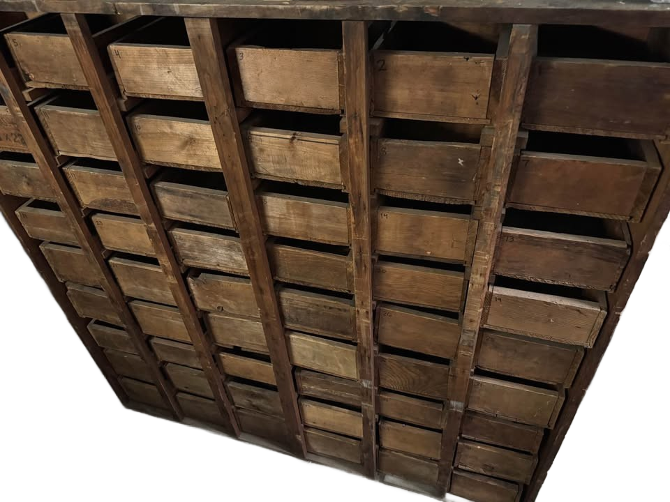 Antique Apothecary/ Hardware store cabinet