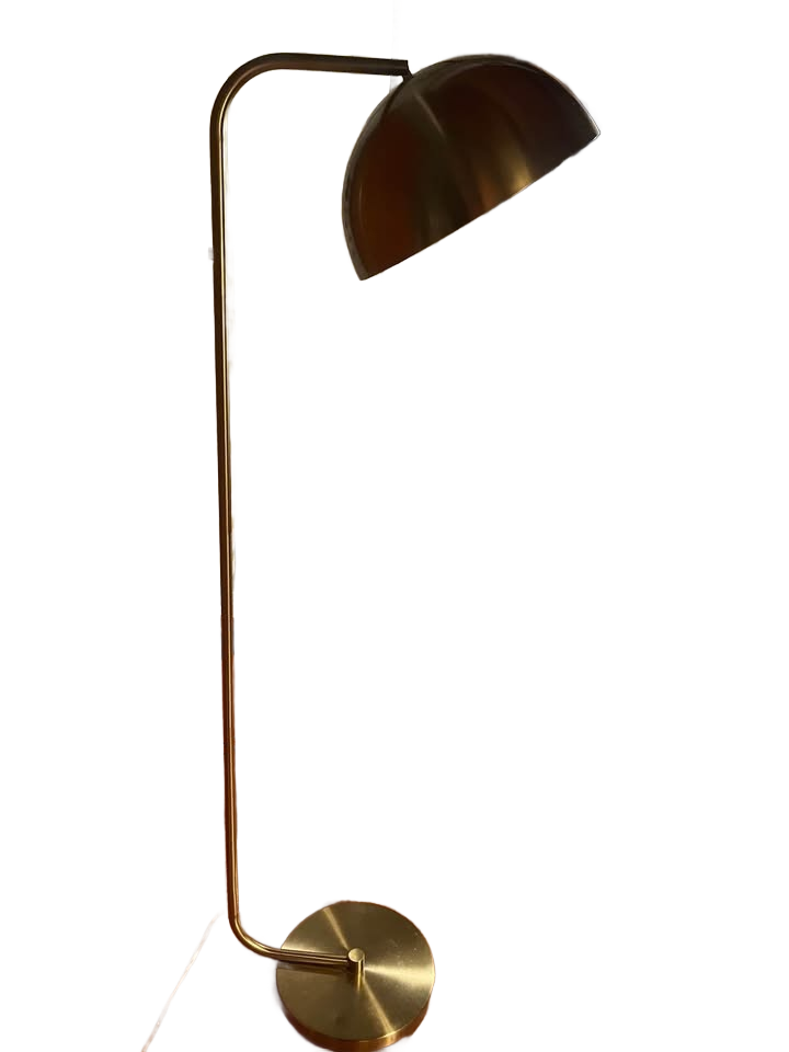 Brass floor lamp
