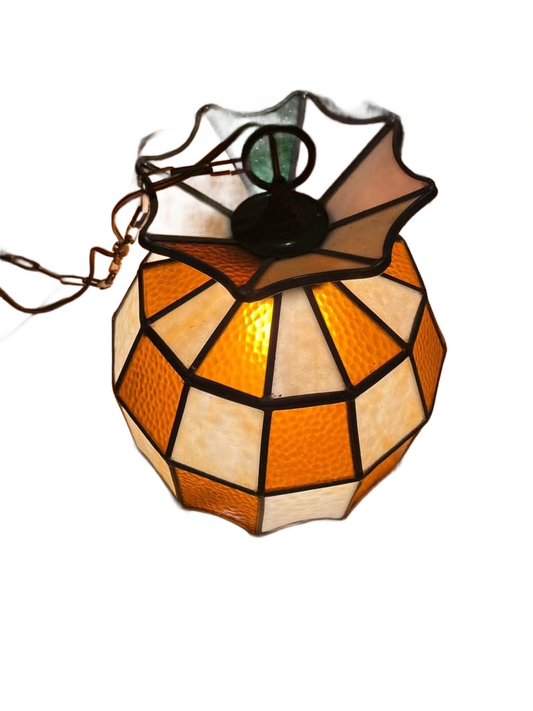 Tiffany style stain glass light
