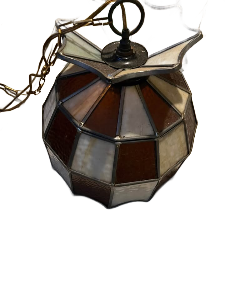 Tiffany style stain glass light