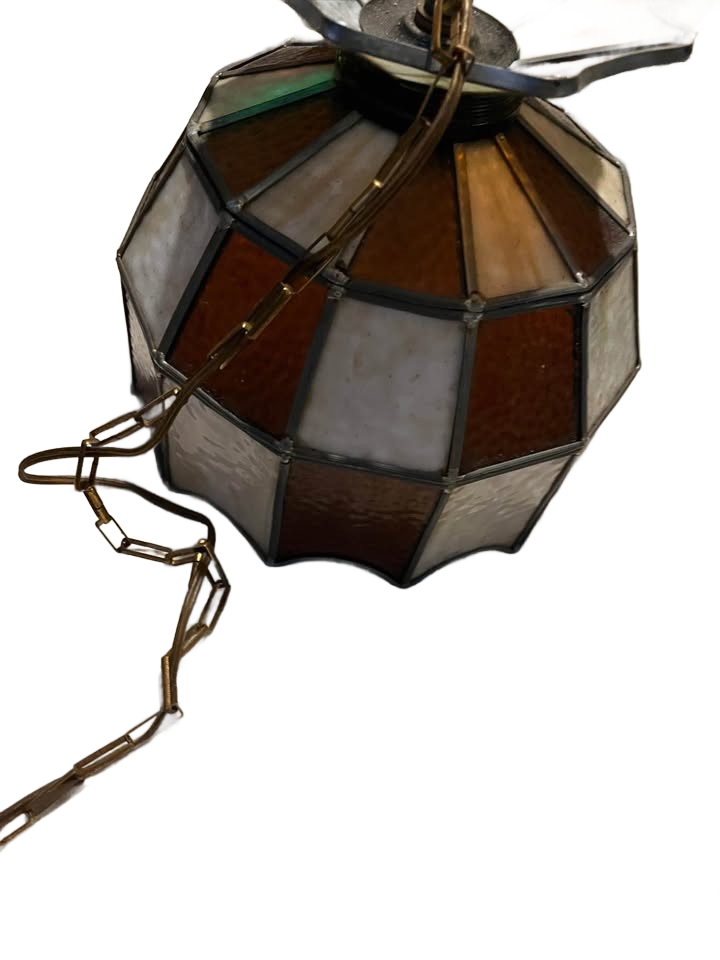 Tiffany style stain glass light