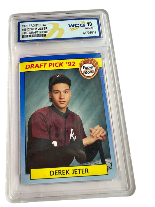 1992 Derek Jeter Front Row Draft # 55. A Gem MINT Graded 10