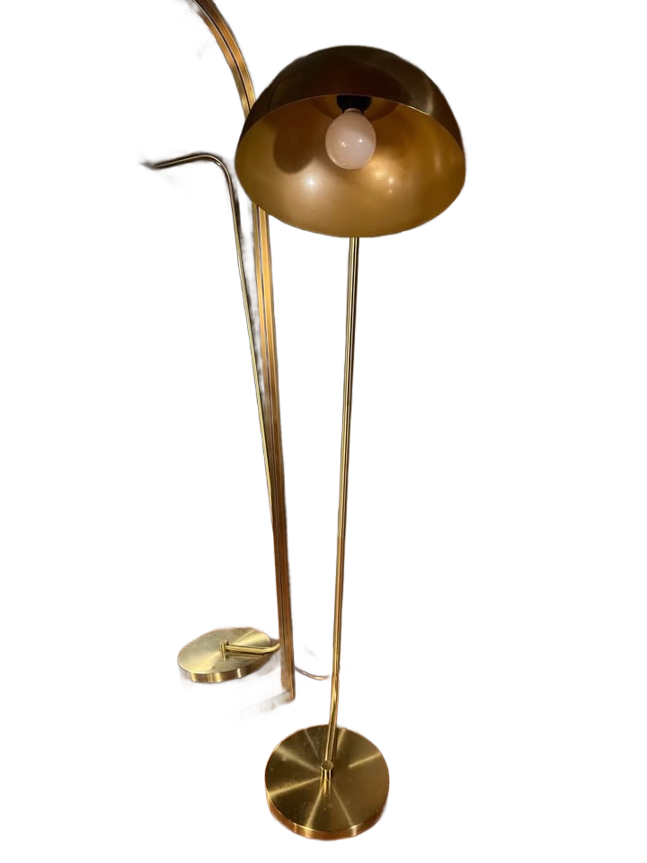 Brass floor lamp