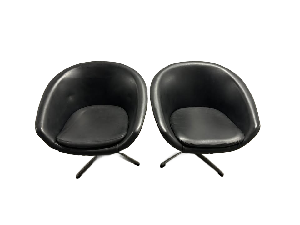 MCM Swedish Overman Pod Chair Set w/ Ottoman