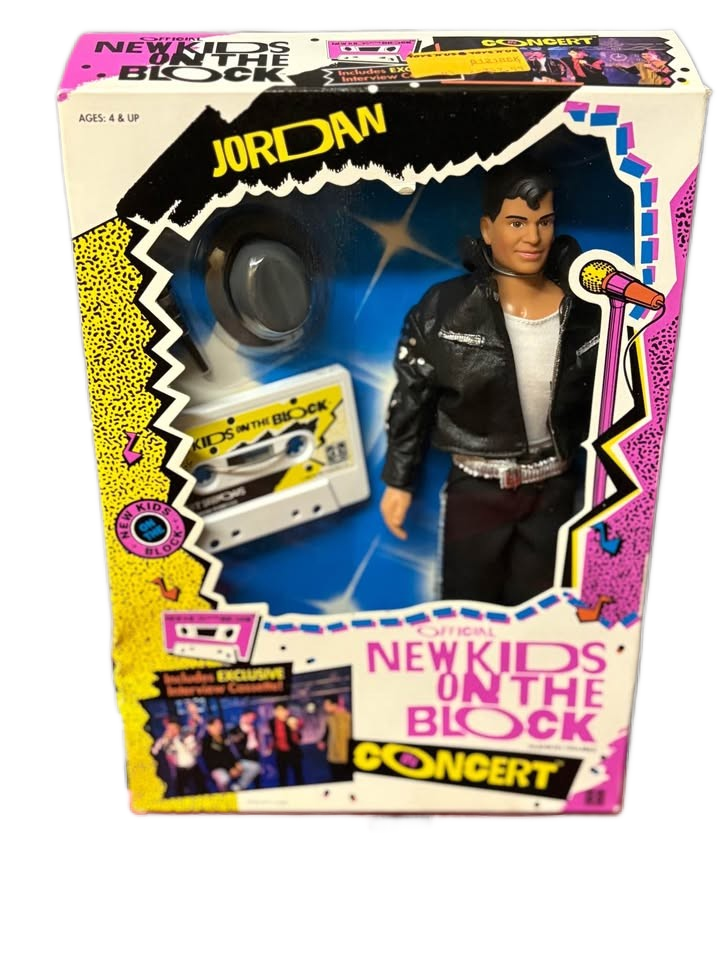 VINTAGE 1990 NEW KIDS ON THE BLOCK Concert Fashion Dolls Set of 5 NKOTB