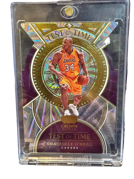 2022-23 Panini Crown Royale Shaquille O'Neal Test of Time gold /10 Lakers