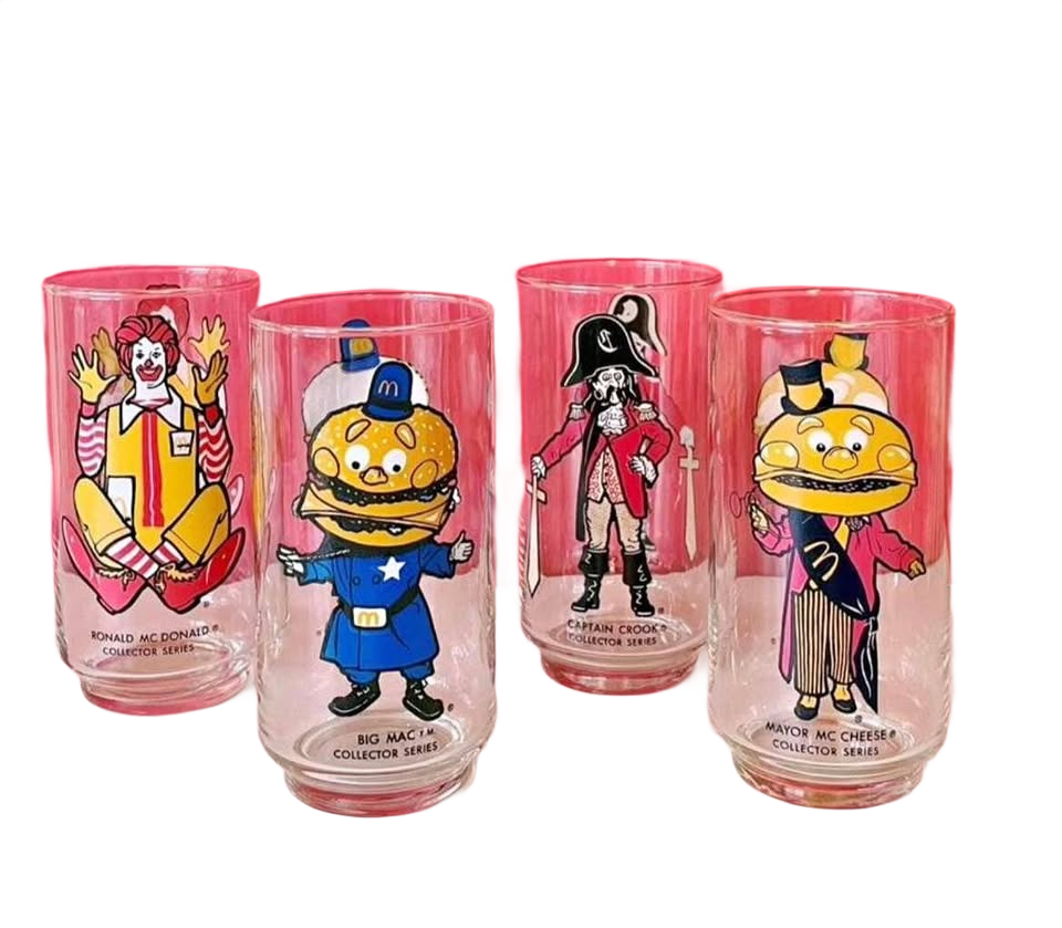 Vintage 1977 McDonalds Collectors Series Glasses (set of 4)