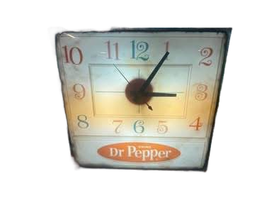 Vintage Mid 1960’s DR Pepper Clock, Original Pam Clock Co.